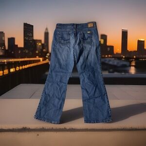 Y2K Levi Strauss Signature Jeans Women's 16S‎ Blue Bootcut High Rise Mom